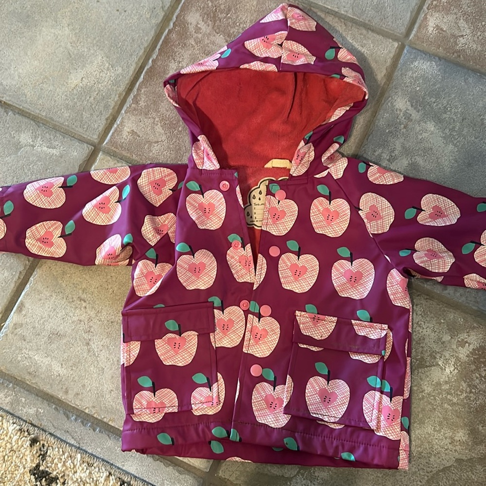 Like new Hatley infant rain jacket